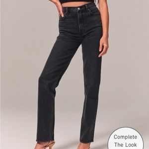 Abercrombie Ankle Straight Ultra High Rise